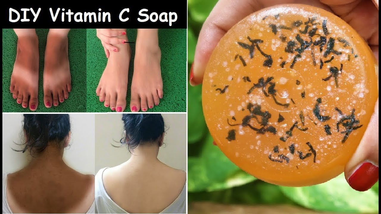 Homemade Skin Whitening Vitamin C Soap